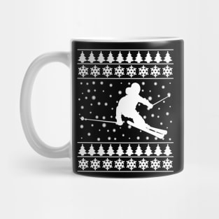 Christmas Skier Skiing XMAS Gifts Mug